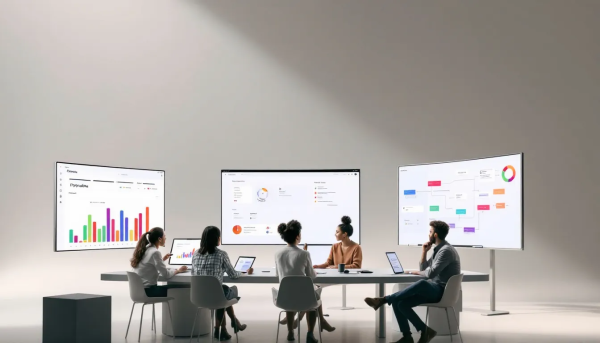 A support team assisting customers with Pipedrive functionalities.